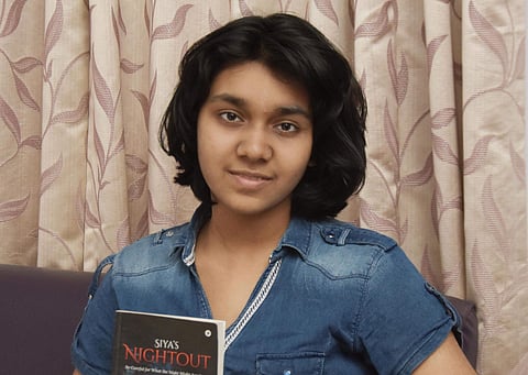 Sahani with her first book | Pic: Shamim Qureshy