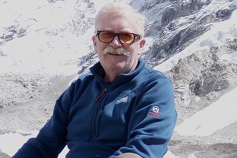 Stephen Alter took nine months to finish writing the novel, The Cloudfarers
