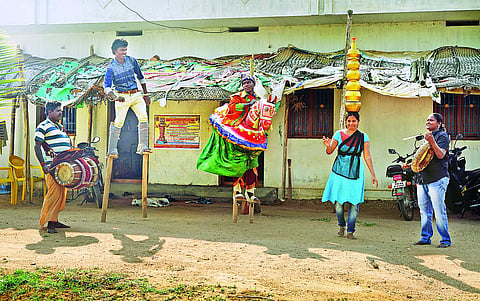 She has mastered over 14 traditional folk dances and art forms and has travelled across Tamil Nadu- Picture credit: Manoj Somasekar