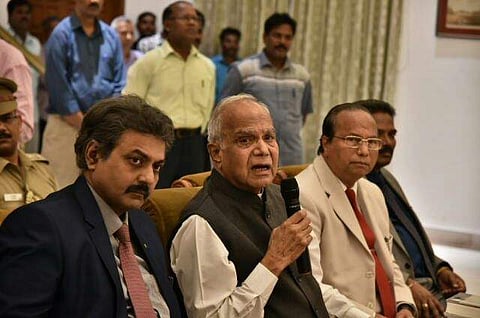 Governor Banwarilal Purohit at Raj Bhavan | P Jawahar