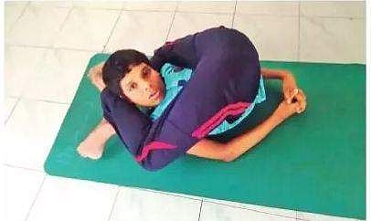 Compared to other autistic children, he can perform asanas with much ease