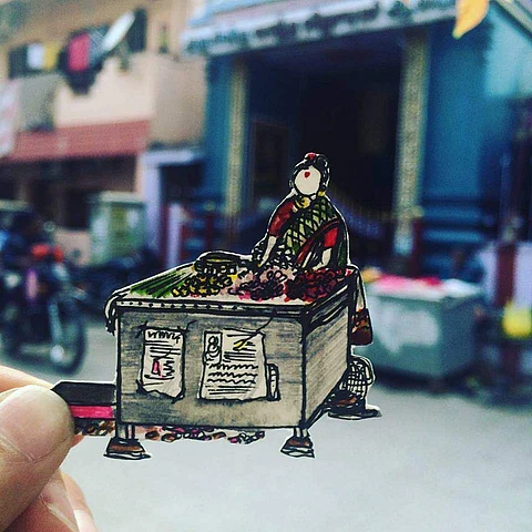 Madras was the 26-year-old artist's muse, inspiring her recent 'Madras in Mini' series