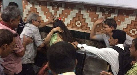 No complaint has been lodged with the metro authority over the incident