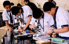 The students get a chance to interact and get a feel of a real science environment