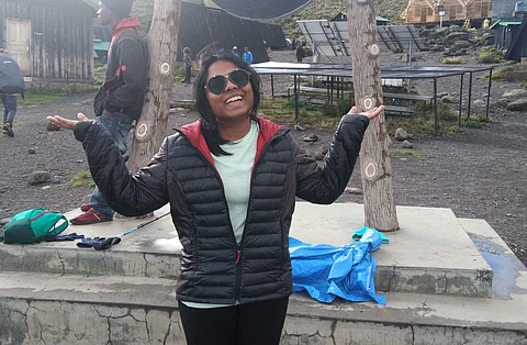 During her expeditions, Srujana Shaga mostly survived on eggs, bread and dry fruits