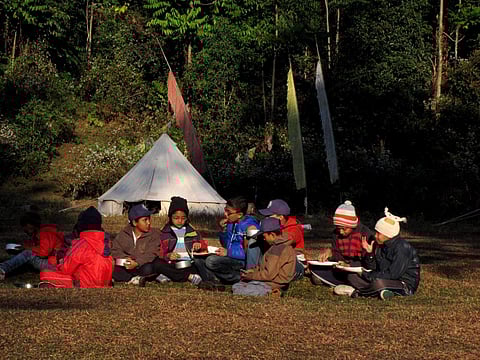 The 110 children from various parts of the country selected for the just concluded 10-day summer adventure camp conducted by the Madras Regimental Centre