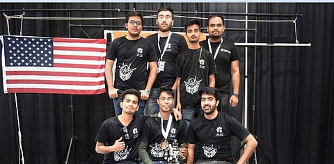 The members of SRM Team Humanoid