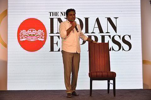 Kalvakuntla Taraka Rama Rao, IT Minister Telangana speaks at the TNIE Edex 40 Under 40 Start-up Summit