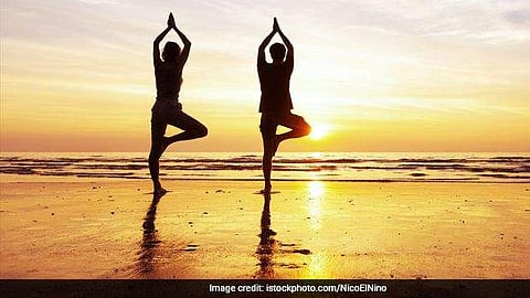 A video message by Prime Minister Narendra Modi on the occasion of Yoga Day was played at the beginning of the event