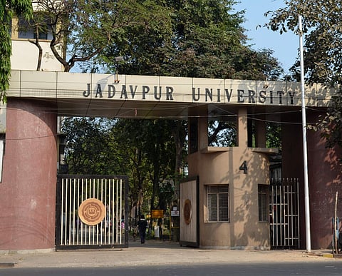 Students of Jadavpur University are protesting the withdrawal of admission tests for its Arts courses