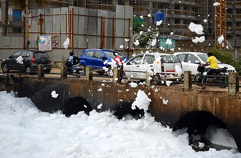 Bellandur_Lake frothing | Pic: Puskar V