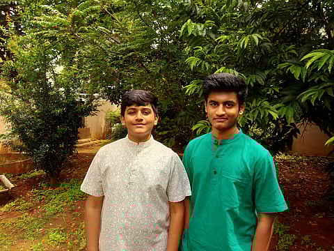 Arya (18) and Arka Pudota (16) run their own organic farm in the upscale Indiranagar area