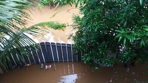 The house on the second day of the flood
