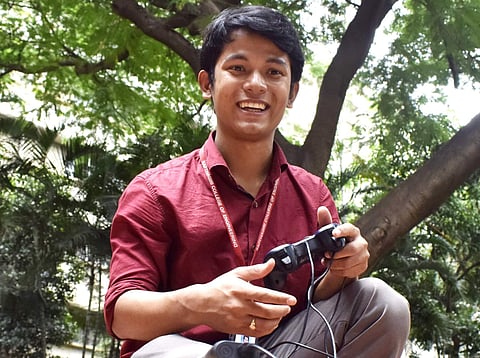 Shivashish Borah, a third-year engineering student from Sapthagiri College of Engineering and Technology has invented the self-driving car