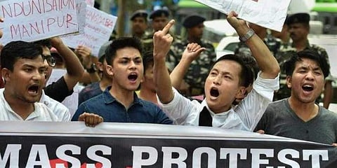 The Manipur University Students' Union had started the agitation on May 30