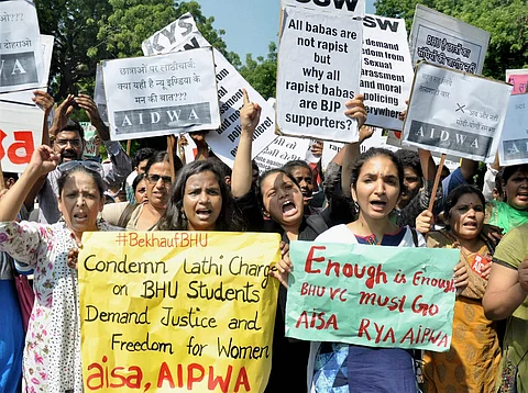 The students were celebrating the first anniversary of students' protest last year
