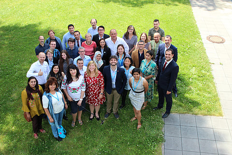 Prasad at a training workshop in Germany