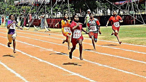 Children running faster during one of the leagues conducted by Bridges of Sports (Pic : Bridges of Sports)
