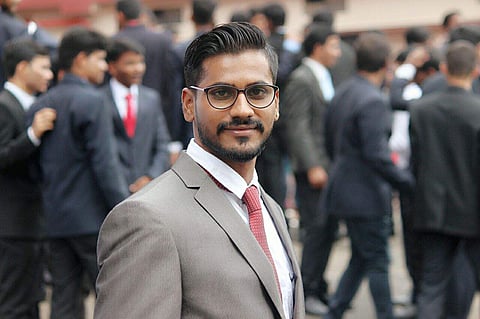 Byre Gowda G built three wheeled solar electric vehicle for his college project (Pic:Byre Gowda G)