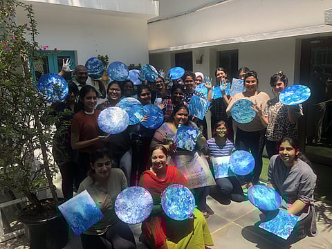 HTC also collaborates with artists for art workshops apart from the Instagram take overs (Pic: Amritha)