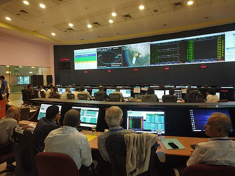 Scenes from the ISRO control room | Pic: ISRO