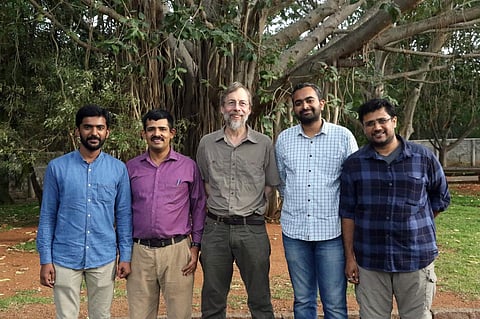 Saaliga team members along with Prof Wayne Maddison FRSC, professor and Canada Research Chair
