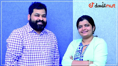 Tanushree N and Aditya S, Co-founders, Doubtnut