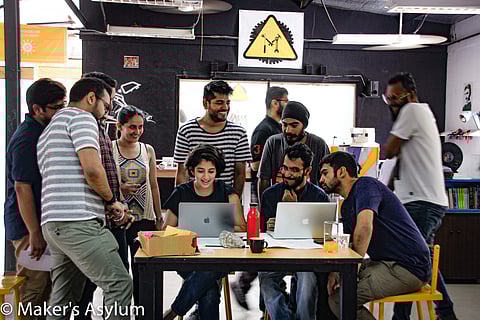 A hackathon taking place at Maker's Asylum| Pic: Vaibhav Chhabra
