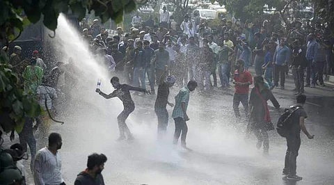 Students during the protest (pic: Social Media)