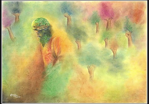 Sreeja's artwork | (Pic: Sreeja Kanumuru)