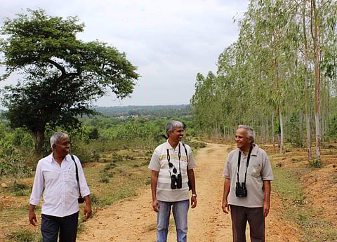 Shivaprakash Adavanne along with other members who spearheaded the project (Pic: Facebook Sheshgiri Bagade