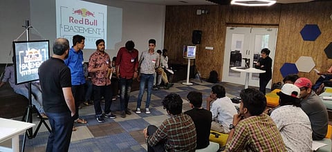 IN THE GROOVE: An ongoing session of the Red Bull Basement University in Kochi