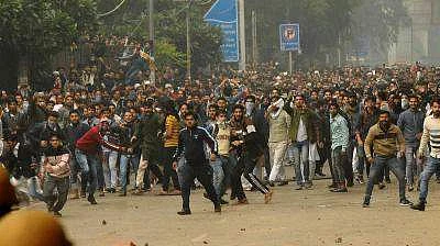 Jamia Milllia students' protest (PTI)