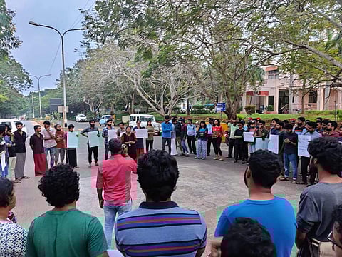 Students at protest