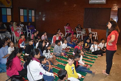 Children involved in one of the fun activities at Atta Galatta (Pic: Facebook)