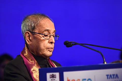 On the occasion, Mukherjee also expressed his concern over the present education system in the country (Pic: Ashwin Prasath)