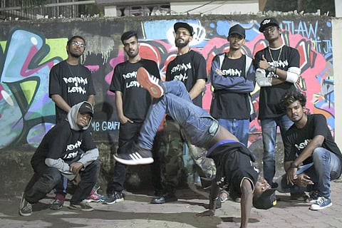 Consisting of 12 artists, the collective not just has emcees, but also b-boys, beat-boxers, graffiti artists and a DJ (Pic: Bombay Lokal)