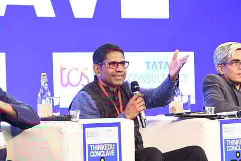 Parth Shah speaks at the ThinkEdu Conclave 2019 (Pic: Express/Ashwin)