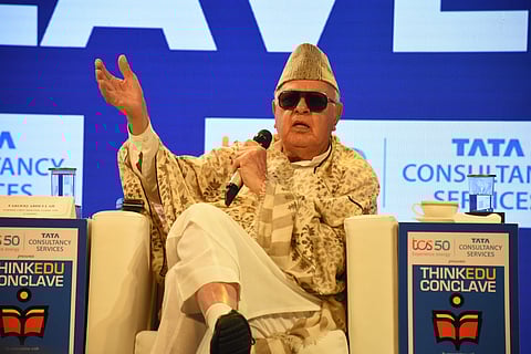 Dr Farooq Abdullah, former Chief Minister of Jammu and Kashmir and Chairman of the JNC (Pic: Express- Jawahar P)