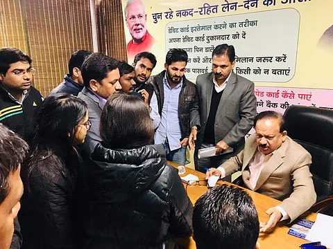 The students met Dr Hardh Vardhan on Monday (pic: Vickey Nandal)