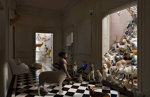 This edition of the biennale showcases works of 50 artists from 13 countries