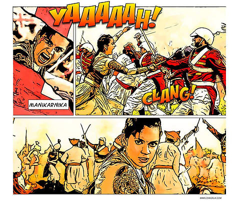 ComicFlix is a start-up that turns all-time hit Indian movies — like Rajinikanth's Enthiran and Ramesh Sippy’s Sholay into comics, scene by scene (Pic: Comicflix)