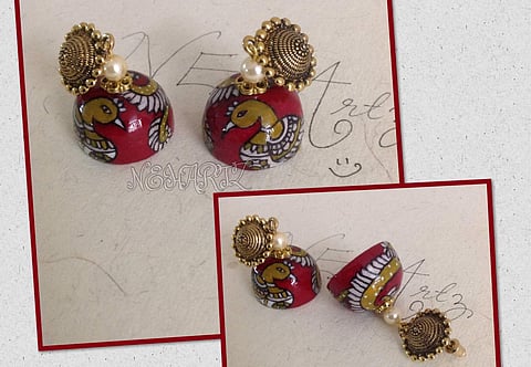 Terracotta jewellery made by Neha | (Pic: Neha Agarwal)