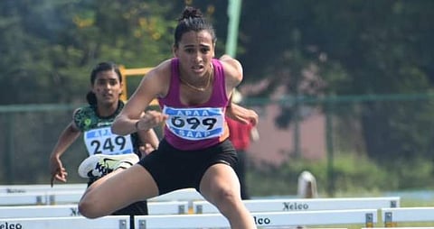 In the history of the institute, Dhanusha is the only girl to win gold at the All India Inter-University event last year (Pic: Dhanusha)
