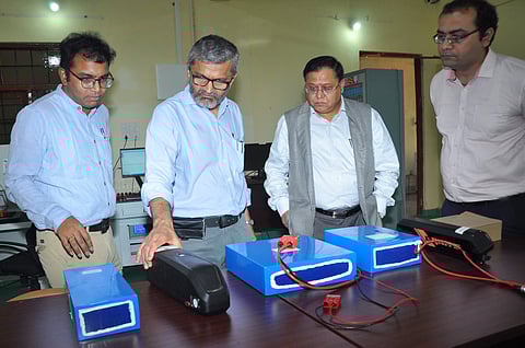 Professors from ITT Hyderabad designed four electric vehicles that will circuit places powered by lithium batteries