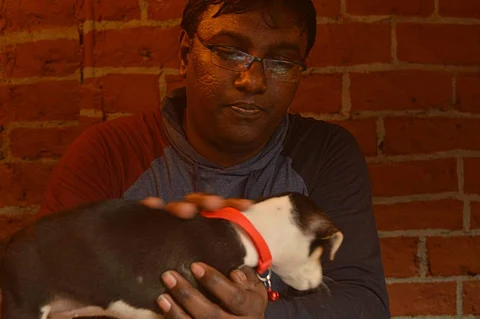 Pradeesh Chowraa has been working with stray animals for about ten years now