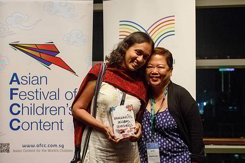Varsha Seshan (left) at one of the events during her book launch