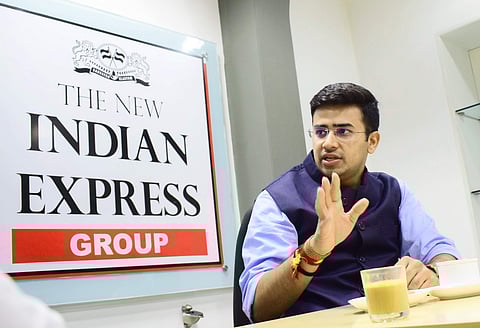 Tejasvi Surya is a practicing lawyer