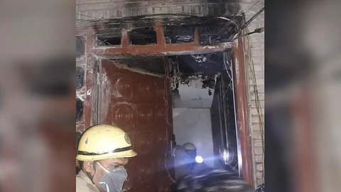 Firemen at work at the hostel (Pic: tennews)