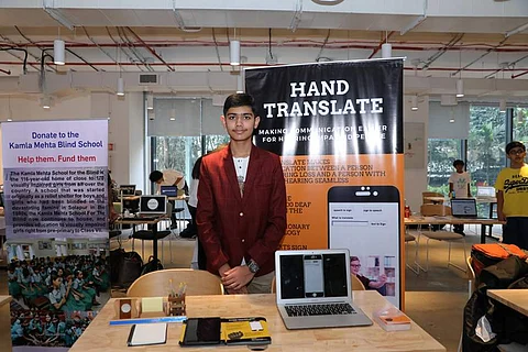 Dev Chetan Shah, the 14-year-old who coded and app call Hand Translate that helps decode sign sign language